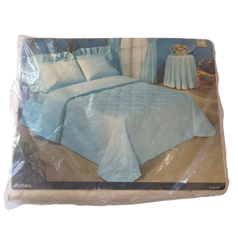 JCPenney Percale Queen Flat Sheet Ivory Color Vintage 80s 90s Cottage Farmhouse.